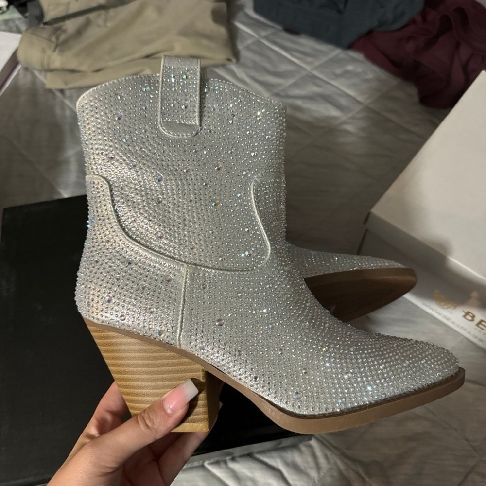 Rhinestone booties